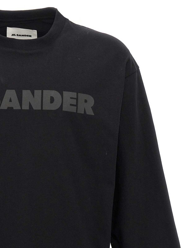 The Best Shops JIL SANDER: t-shirts - Logo Print T-Shirt
