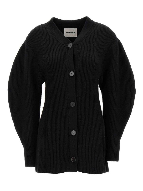 JIL SANDER: Cárdigans - Cárdigan - Negro