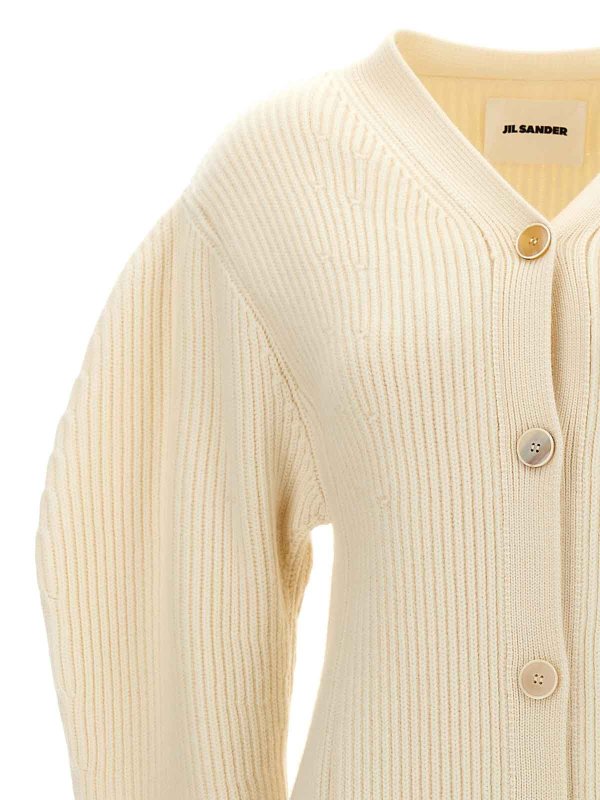 The Best Shops JIL SANDER: cardigans - Ribbed Cardigan