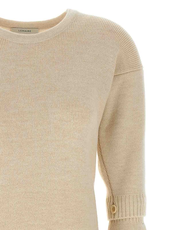 ショートドレス - 白 shop online: LEMAIRE