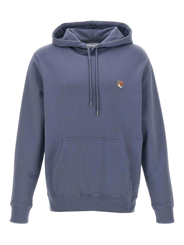 MAISON KITSUNÉ: Sudaderas y suéteres - Sudadera - Azul Claro