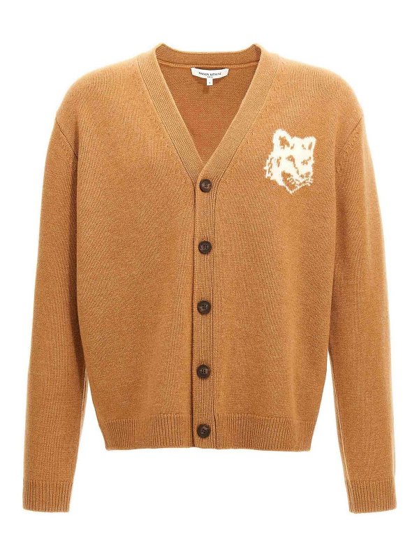 MAISON KITSUNÉ: cardigans - Fox Head Cardigan
