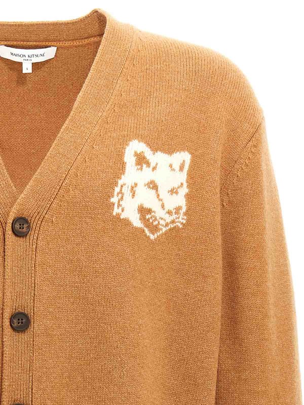 The Best Shops MAISON KITSUNÉ: cardigans - Fox Head Cardigan