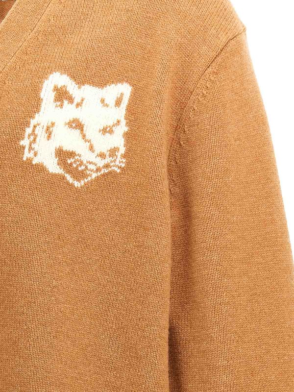 Fox Head Cardigan shop online: MAISON KITSUNÉ