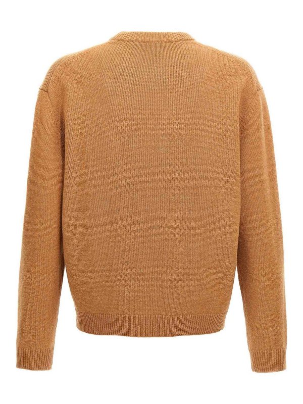 MAISON KITSUNÉ: maglia collo rotondo online - Maglione con testa di volpe