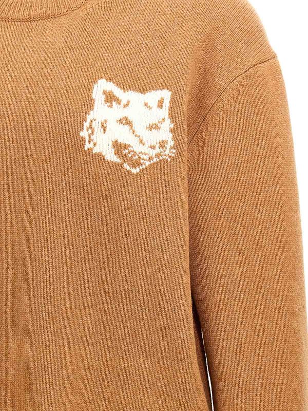 Maglione con testa di volpe shop online: MAISON KITSUNÉ
