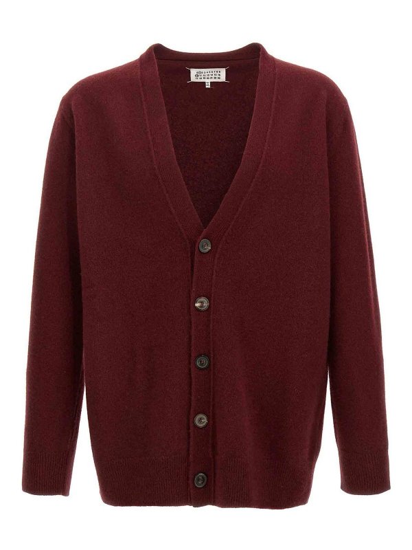 Maison Margiela: cardigan - Cardigan in lana