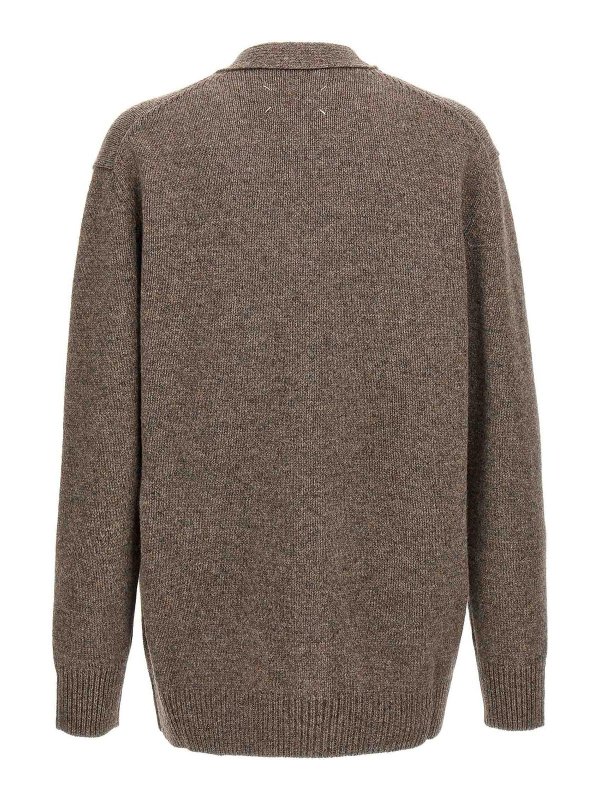 Maison Margiela: cardigan online - Cardigan in lana