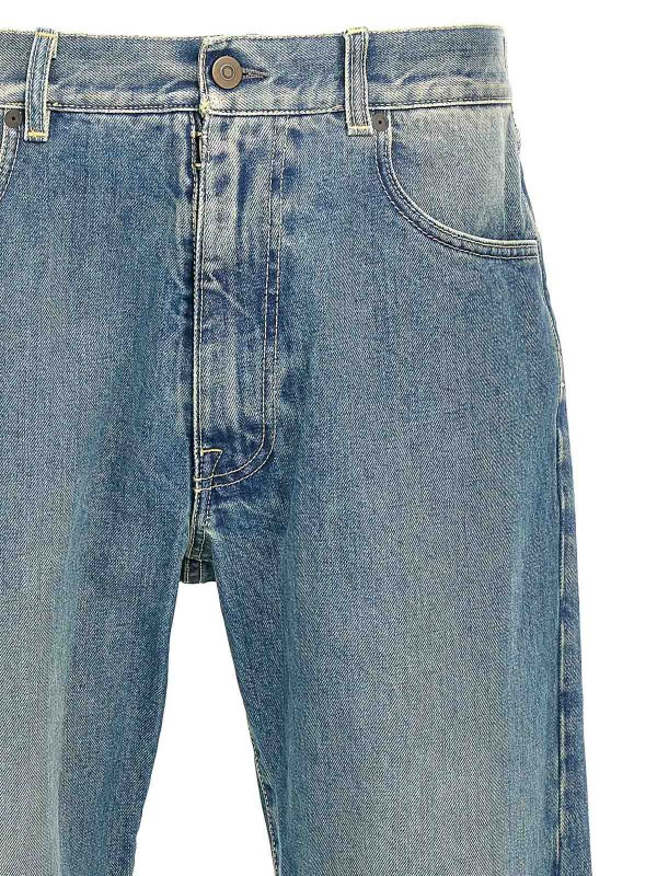 The Best Shops Maison Margiela: bootcut jeans - Washed Denim Jeans