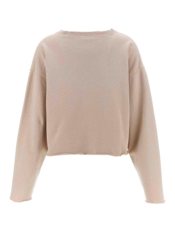 Maison Margiela: Sweatshirts & Sweaters online - Logo Embroidery Sweatshirt