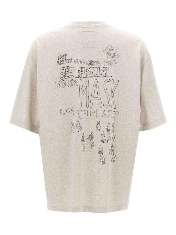 MAISON MIHARA YASUHIRO: t-shirt online - T-shirt con stampa invecchiata