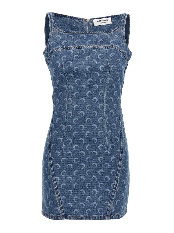 MARINE SERRE: ショートドレス - ショートドレス - Moon Laser