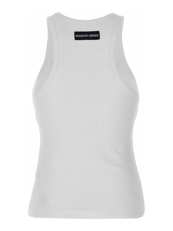 MARINE SERRE: Tops und Tank Tops online - Top - Weiß