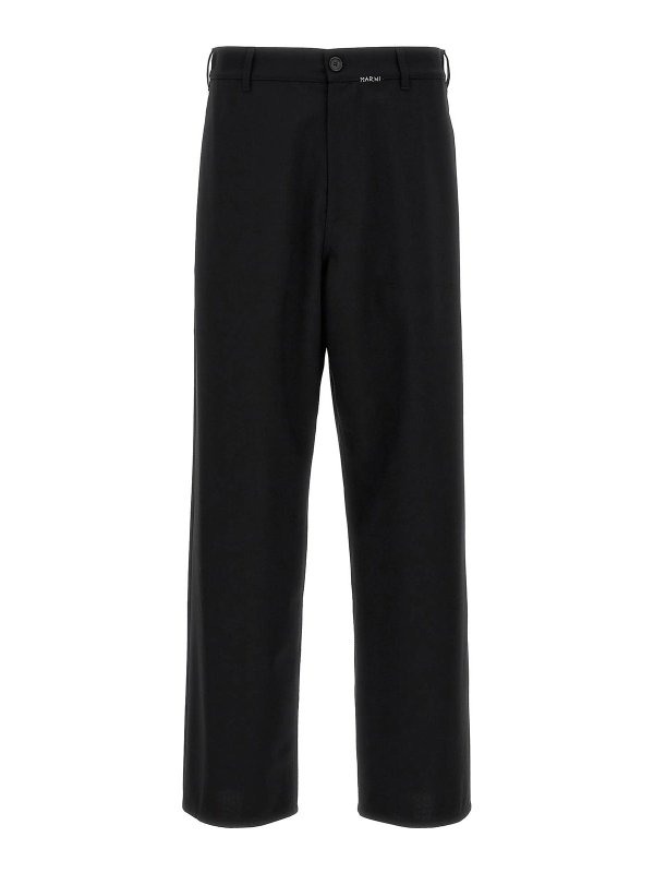 Marni: トラウザーショーツ - ショートパンツ - 黒