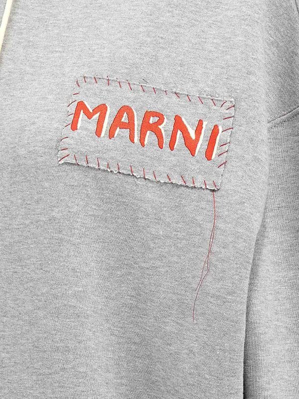 Logo Patch Hoodie shop online: Marni