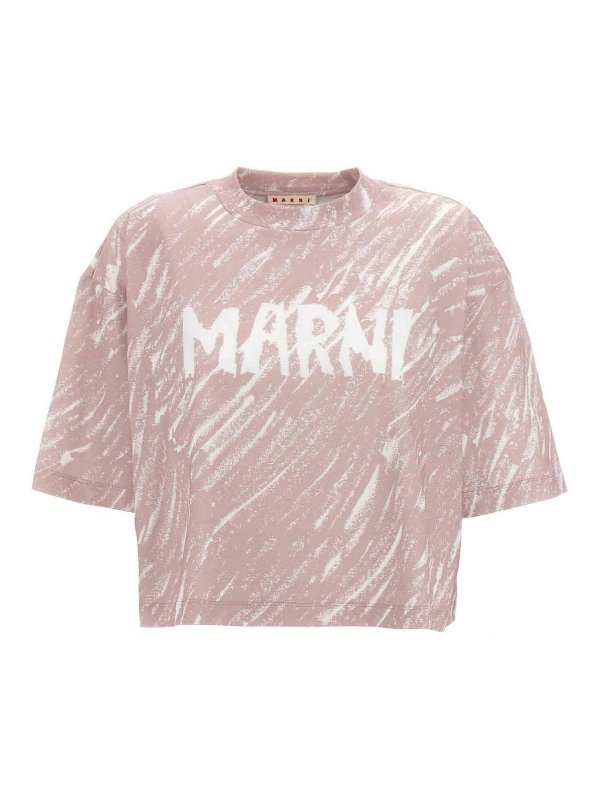 Marni: T-shirts - T-Shirt - Nude