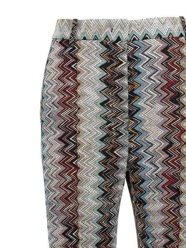 The Best Shops MISSONI: Trousers Shorts - Zig Zag Lam Pants