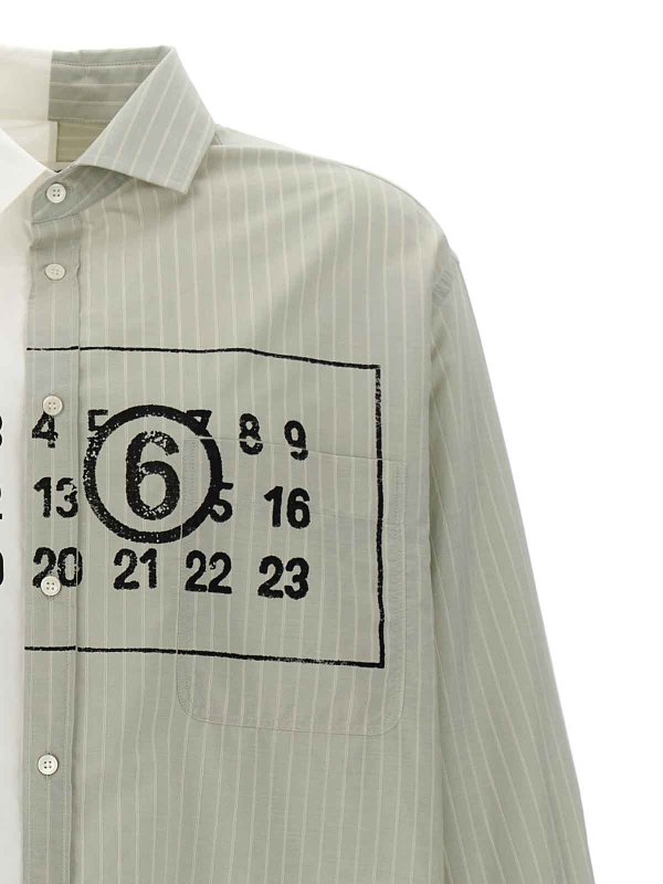 The Best Shops MM6 MAISON MARGIELA: Chemises - Chemise - Numeric Signature