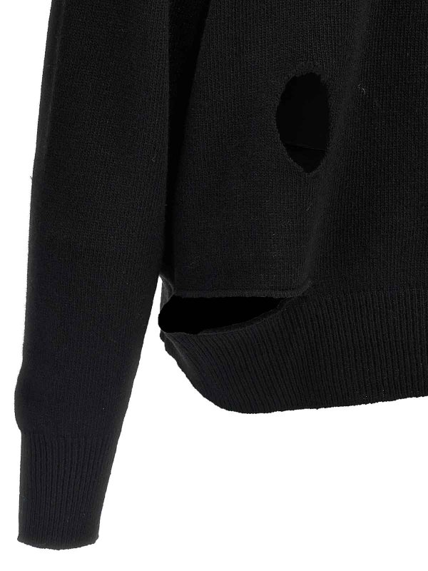 Cardigan con stampa logo shop online: MM6 MAISON MARGIELA