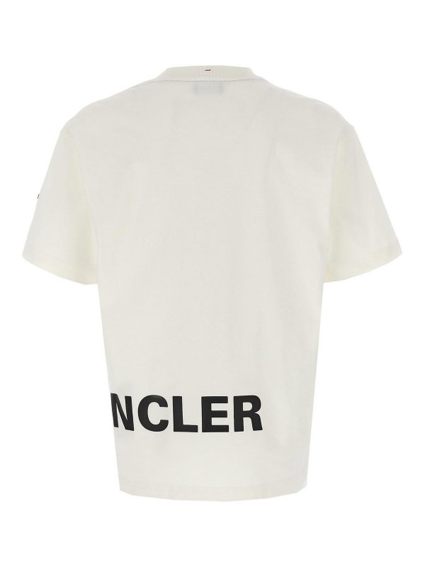 MONCLER: t-shirts online - Logo Print T-Shirt