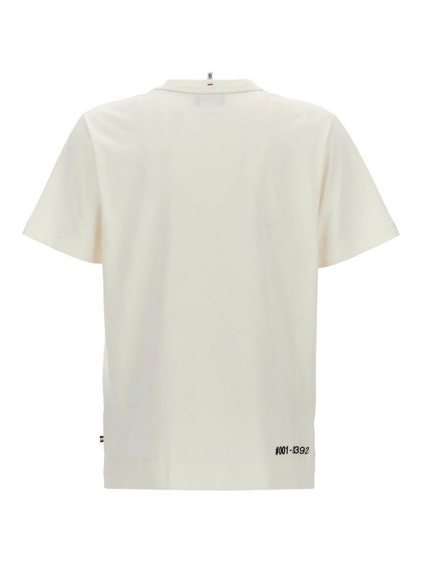 MONCLER: t-shirts online - Logo Print T-Shirt