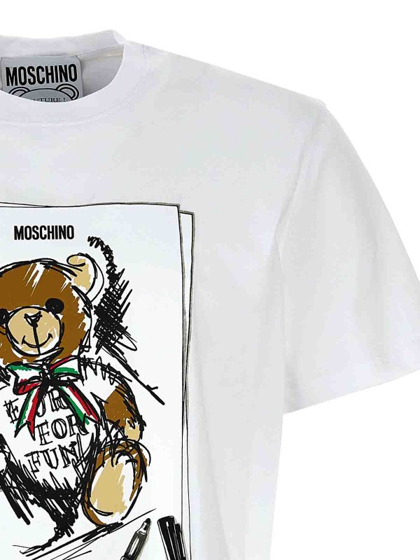 The Best Shops MOSCHINO: T-shirts - T-Shirt - Weiß