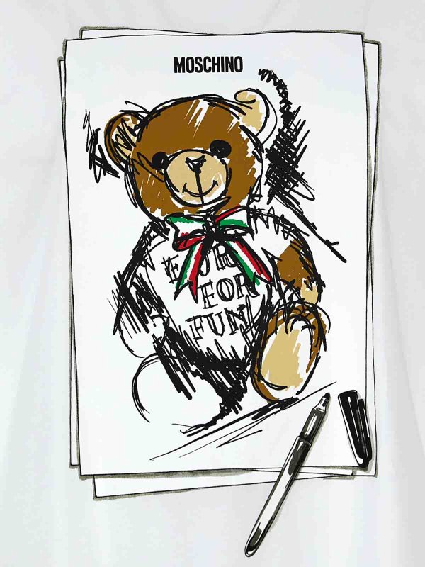 T-Shirt - Weiß shop online: MOSCHINO