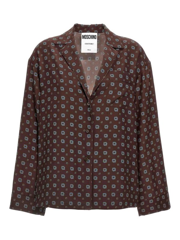 MOSCHINO: shirts - Patterned Shirt