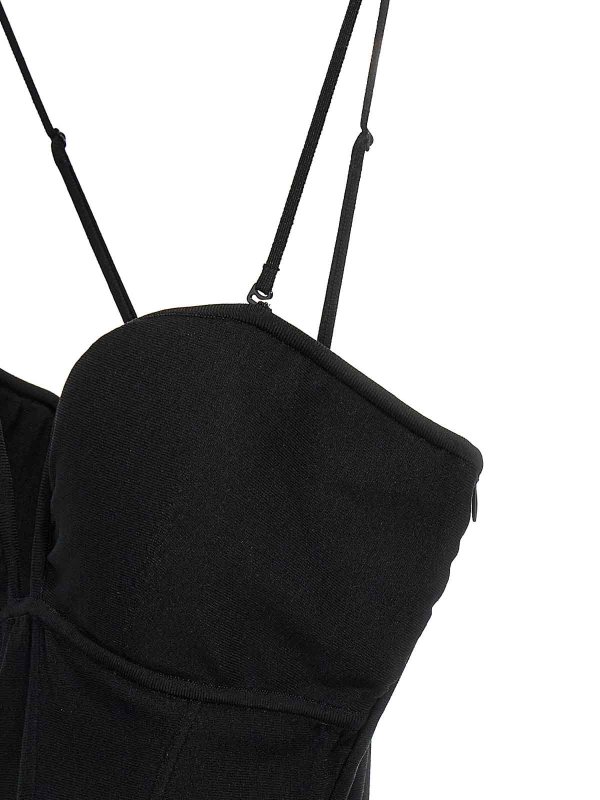 Abito midi senza spalline shop online: NENSI DOJAKA