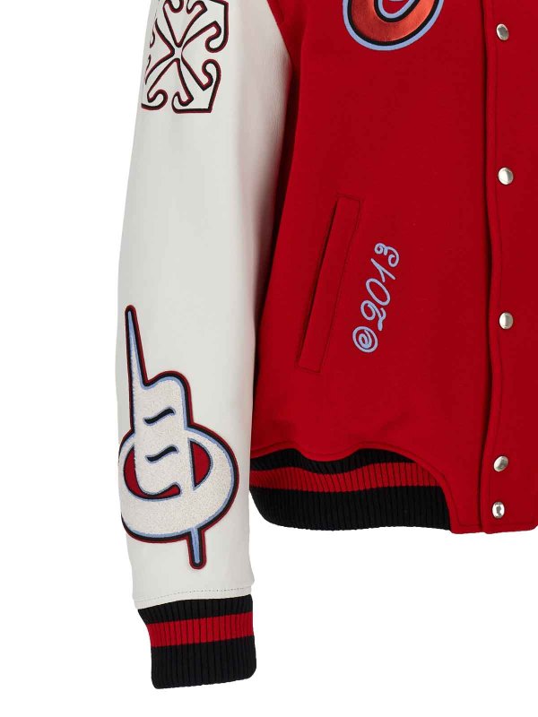 OFF-WHITE buy online Varsity Bomber Jacket