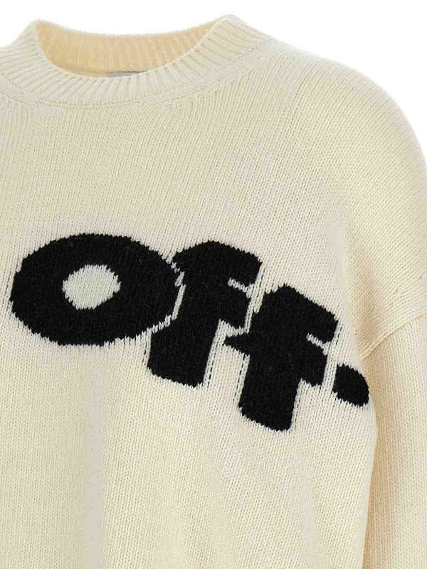 Pull Col Rond - Blanc shop online: OFF-WHITE