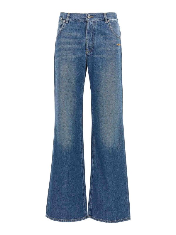 OFF-WHITE: ブーツカットジーンズ - ブーツカットジーンズ - ブルー