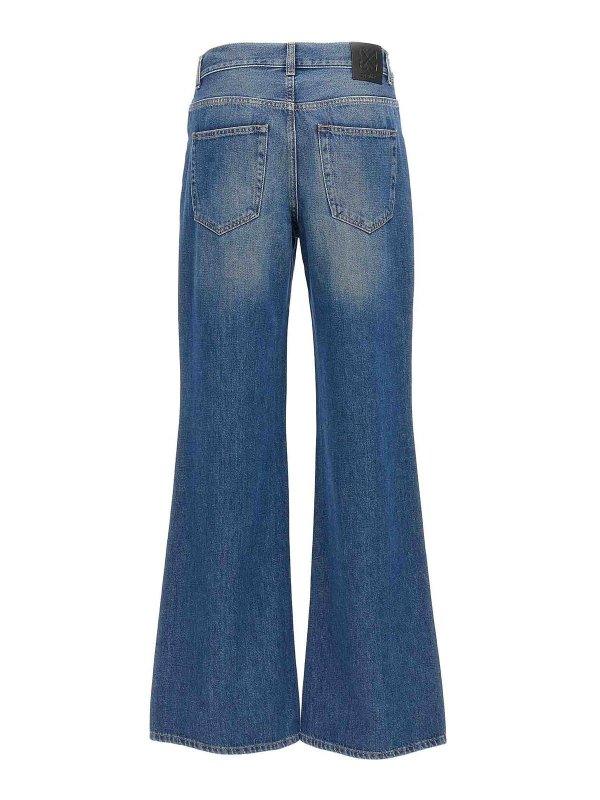 OFF-WHITE: ブーツカットジーンズ online - ブーツカットジーンズ - ブルー