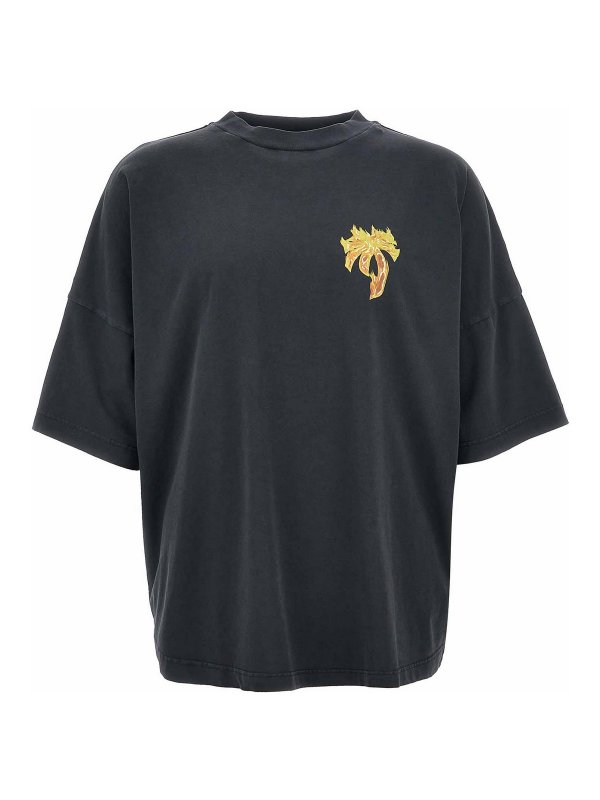 Palm Angels: Camisetas - Camiseta - Negro