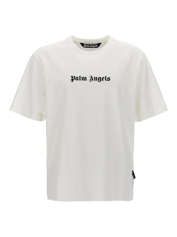 Palm Angels: T-shirts - T-Shirt - Weiß