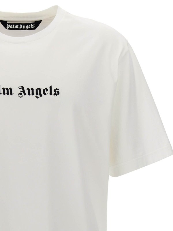 The Best Shops Palm Angels: T-shirts - T-Shirt - Weiß