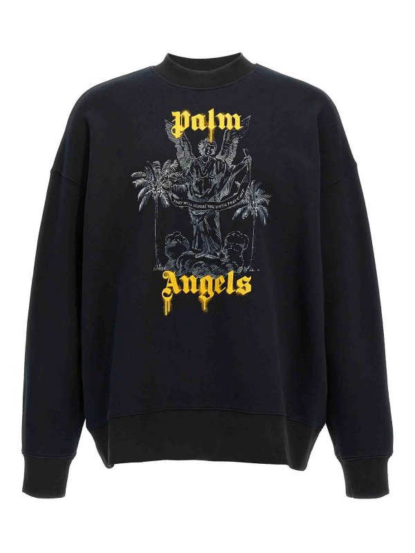 Palm Angels: スウェット＆セーター - スウェットシャツ/セーター - 黒