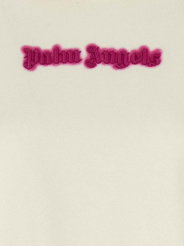 Felpa con cappuccio con logo neon shop online: Palm Angels