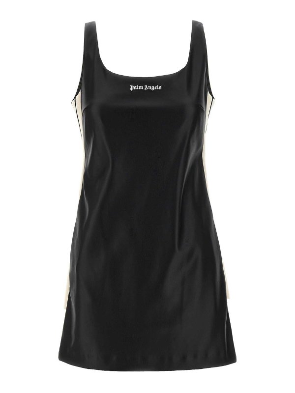 Palm Angels: abiti corti - Abito sportivo effetto pelle