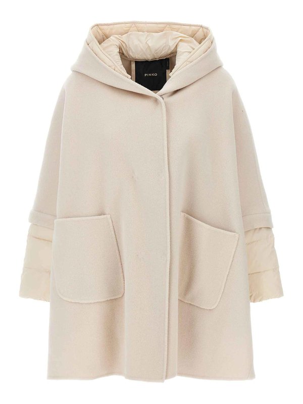 Pinko: Capes & Ponchos - Cape - Beige