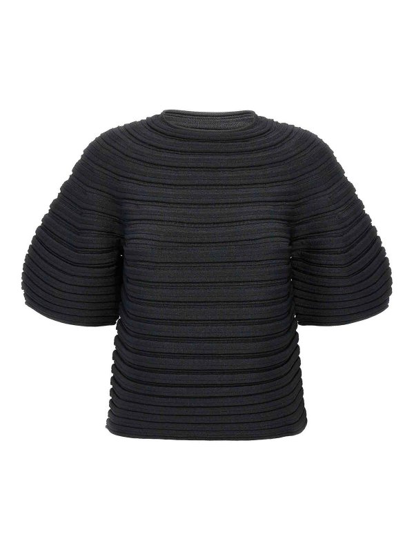 PLEATS PLEASE ISSEY MIYAKE: t-shirts - Mushroom Knit T-Shirt