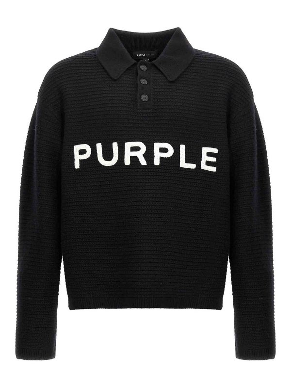 PURPLE BRAND: Cardigans - Cardigan - Noir