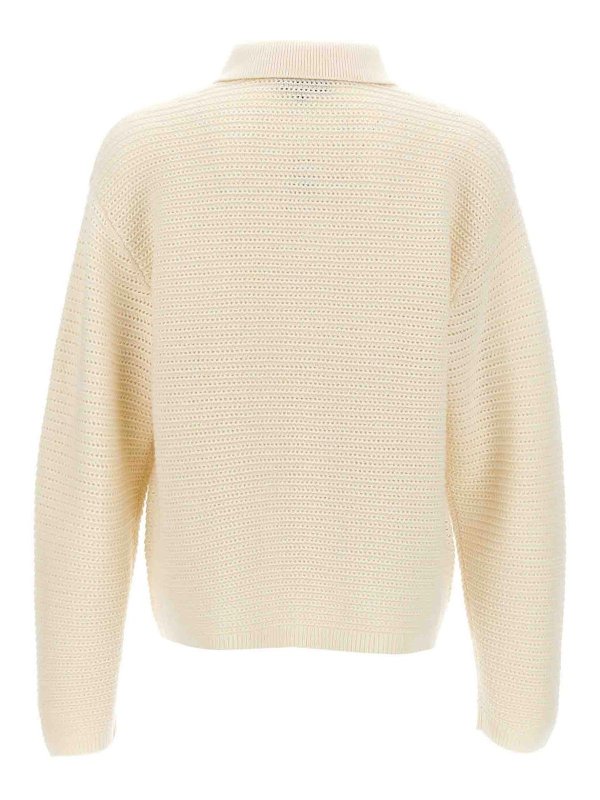 PURPLE BRAND: cardigan online - Maglione con ricamo logo