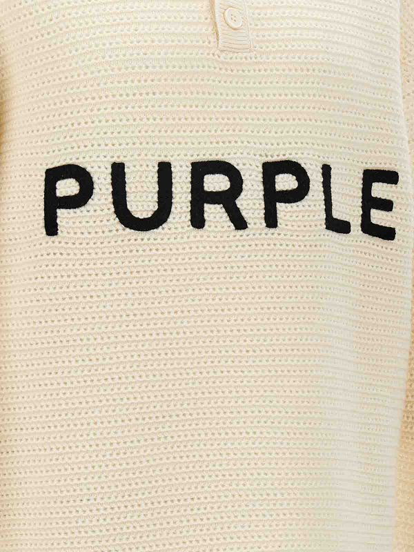 Maglione con ricamo logo shop online: PURPLE BRAND