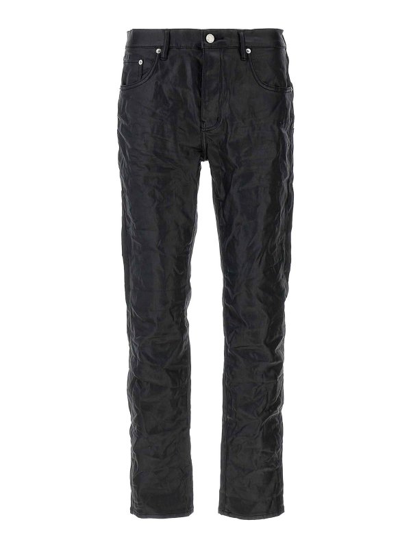 PURPLE BRAND: ブーツカットジーンズ - ブーツカットジーンズ - 黒