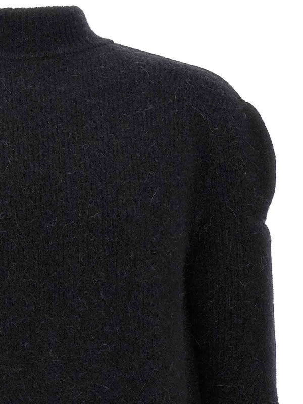 The Best Shops RICK OWENS: Strickpullover mit Rundhalsausschnitt - Rundhalspullover - Schwarz