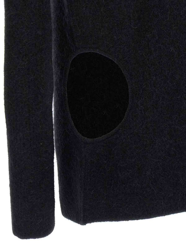 Rundhalspullover - Schwarz shop online: RICK OWENS