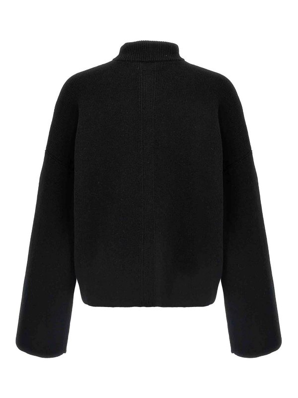 RICK OWENS: Strickpullover mit Rundhalsausschnitt online - Rundhalspullover - Weiß