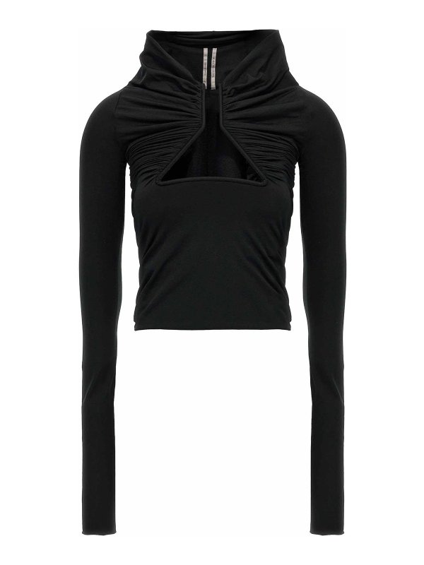 RICK OWENS: トップス＆タンクトップ - トップ/タンクトップ - 黒