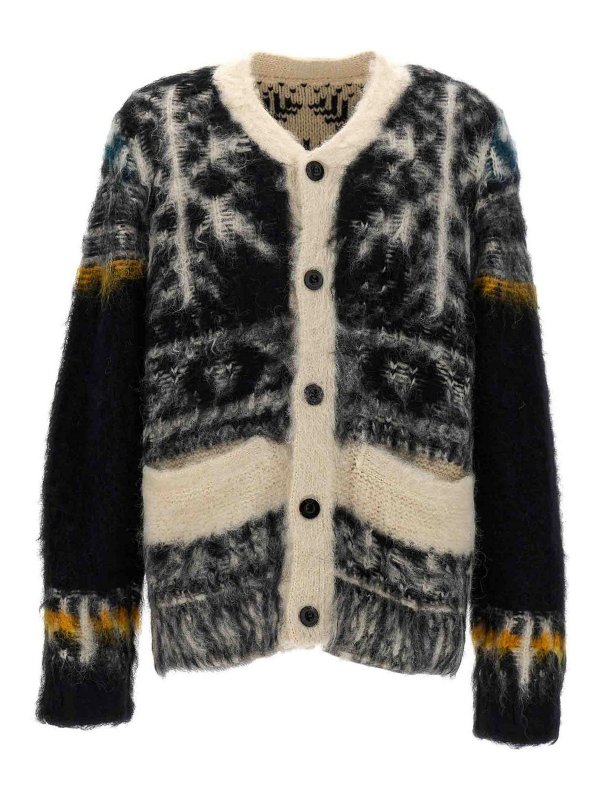 Sacai: cardigans - Patterned Sweater